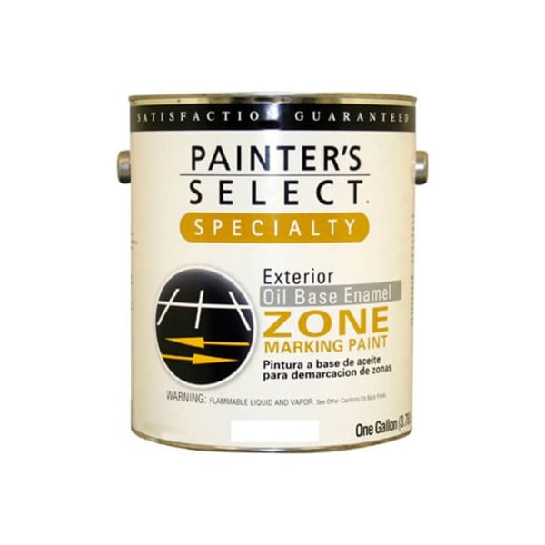 General Paint Painter's Select Oil Zone Marking Paint, Flat Finish, White, Gallon - 353797 353797 - main